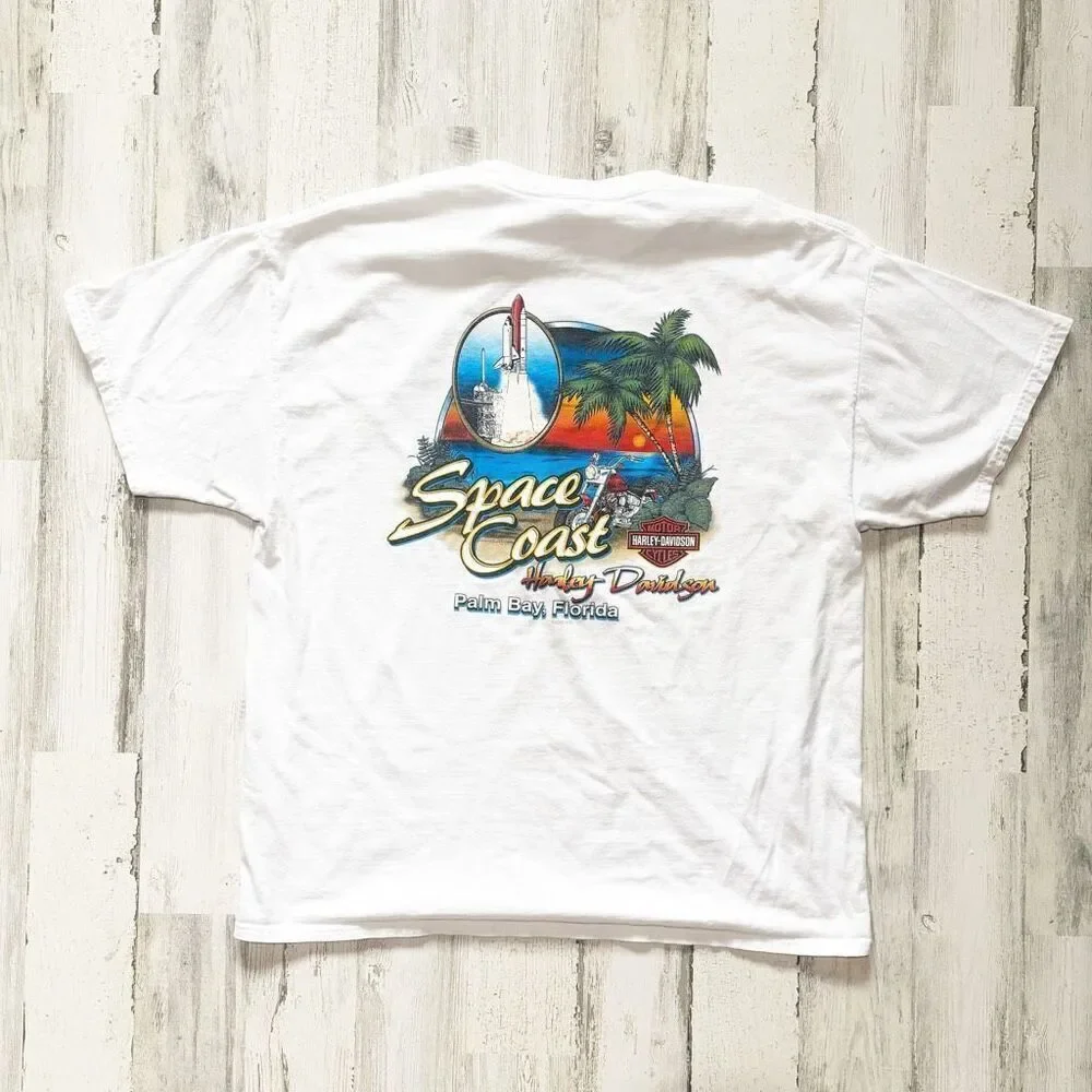 Harley Davidson Men's White T-shirt
